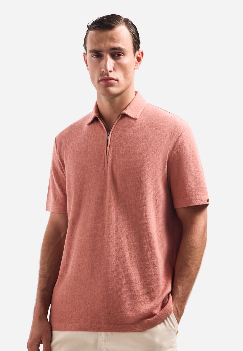 Polo Short Sleeve Zipper