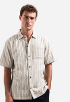 Shirt Short Sleeve Fancy Striped