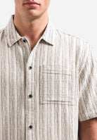 Shirt Short Sleeve Fancy Striped