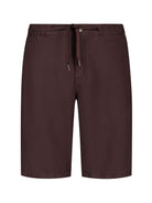Short Chino With Linen, Garment Dyed