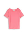 T-Shirt mit Rippstruktur
