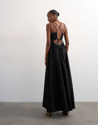 TSMIKA STRAPPY BACK MAXI DRESS WVN