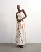 TSMIKA STRAPPY BACK MAXI DRESS WVN