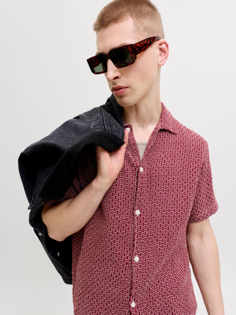 JORCASSIS DOBBY RESORT SHIRT SS SN