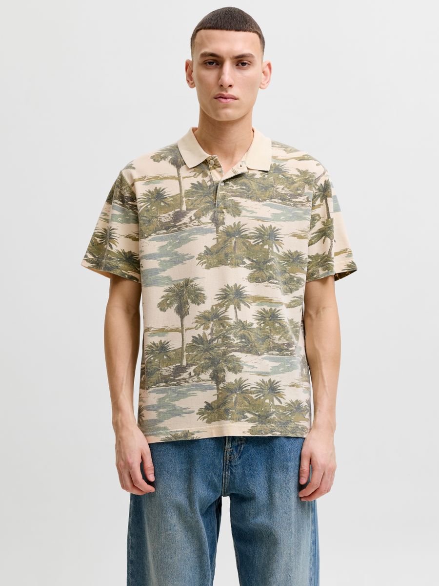 JPRBLUHAWAII AOP SS POLO