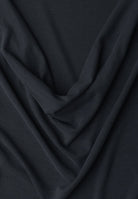 Silk-Look Top mit Wasserfall-Ausschnitt