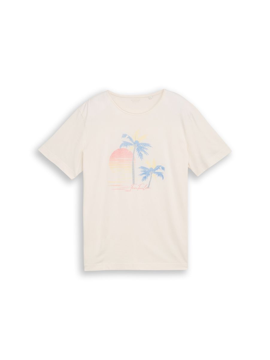 T-Shirt mit Palmen-Print