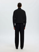 SLHDANE LS KNIT STRUCTURE ROLL NECK