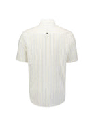 Shirt Short Sleeve Stripe With Linen