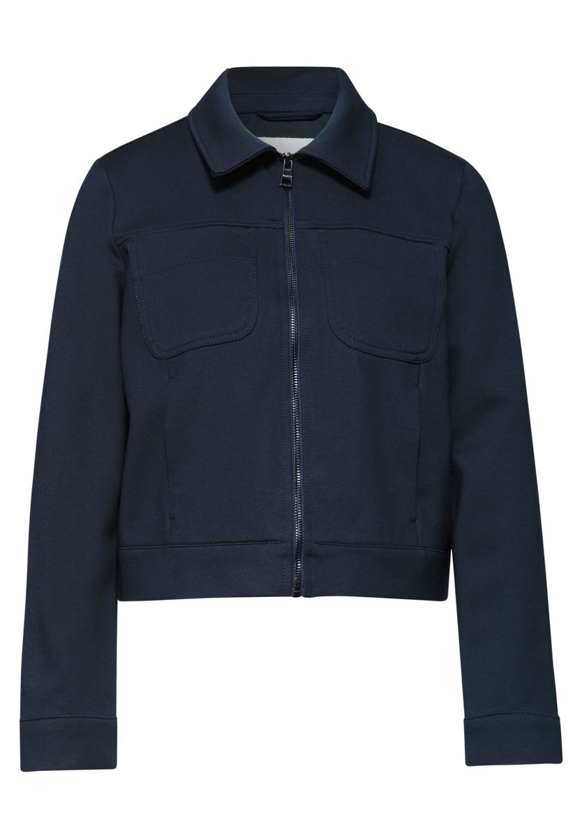 Jacke mit Zipper und Brusttaschen