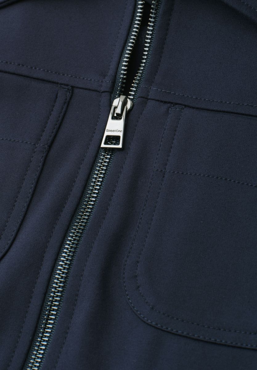 Jacke mit Zipper und Brusttaschen