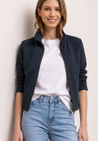 Jacke mit Zipper und Brusttaschen
