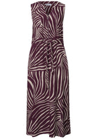 Midi-Kleid mit Split Neck und Zipper