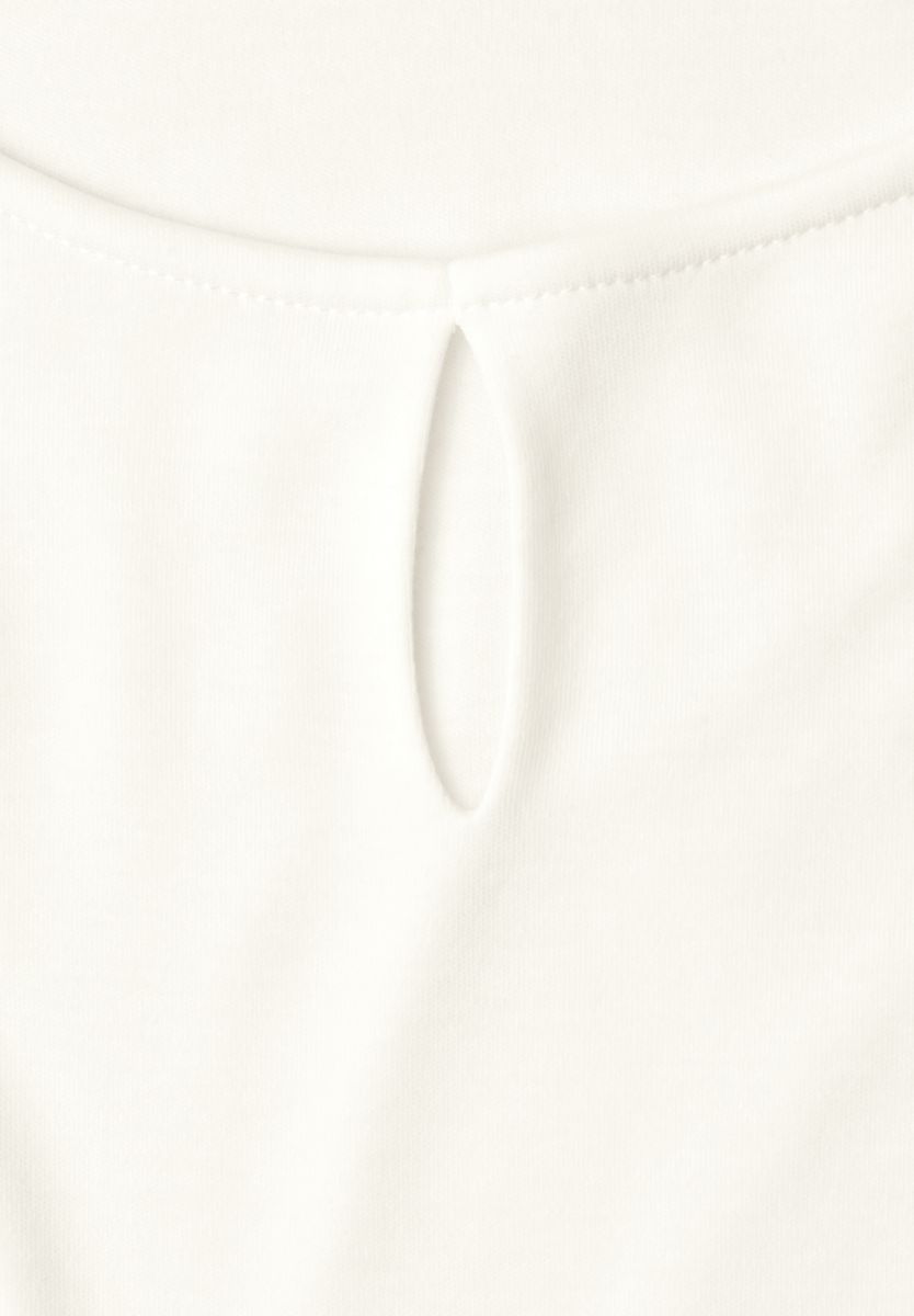 Top mit Rundhals und Cut-Out-Detail