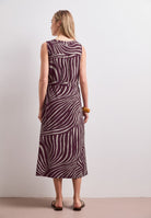 Midi-Kleid mit Split Neck und Zipper