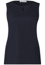 Top mit Rundhals und Cut-Out-Detail