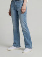 flared denim