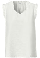 Blusentop mit V-Neck und Rüschen