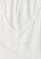 Blusentop mit V-Neck und Rüschen