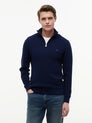 SEASONAL STRUCTURE ZIP MOCK