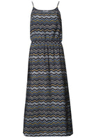 Midi-Kleid mit Zick-Zack-Muster