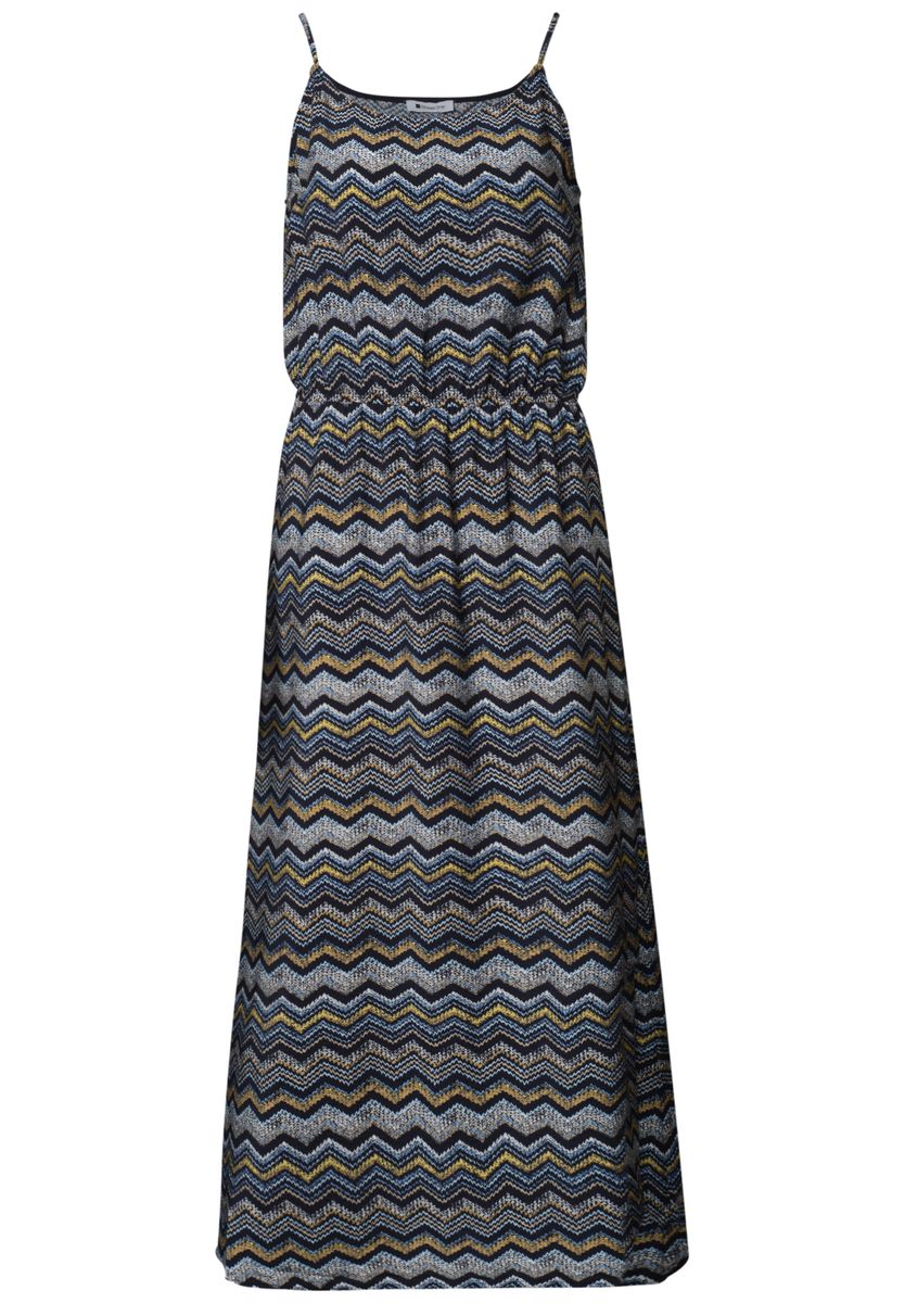 Midi-Kleid mit Zick-Zack-Muster