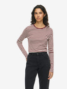 NMSTORMI L/S O-NECK RIB TOP