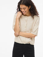 VILIGA 2/4 O-NECK KNIT CARDIGAN - NOOS