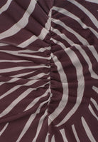 Midi-Rock aus Mesh mit Print