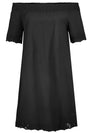 Damen, Kleid kurzarm