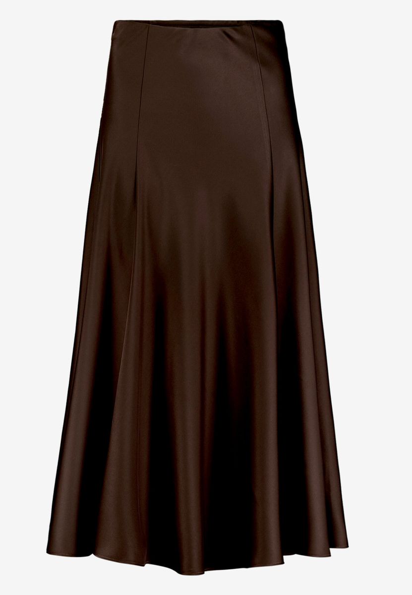 Satinrock  Maxi mit Gummibund