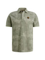 printed two tone pique
