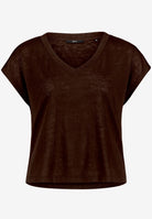 Basic-T-Shirt  mit V-Ausschnitt