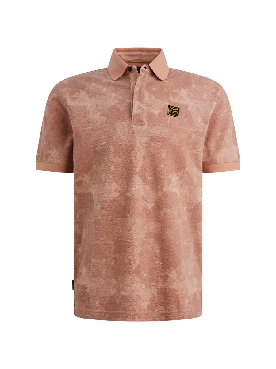 printed two tone pique