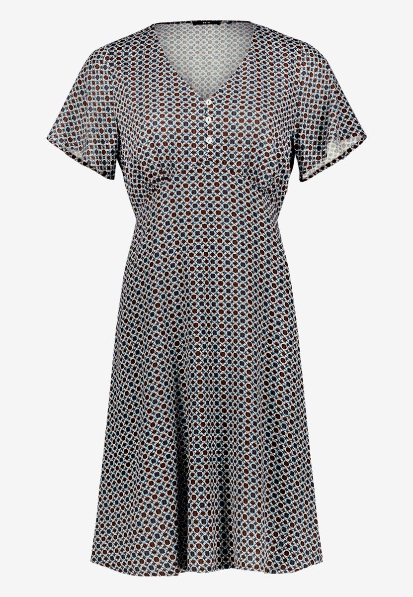Blusenkleid Mini mit grafischem Muster