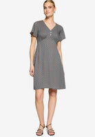 Blusenkleid Mini mit grafischem Muster
