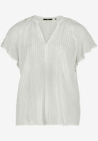 Bluse transparent mit V-Ausschnitt