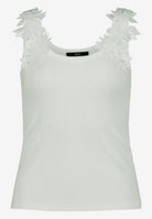 Top  mit floraler Spitze