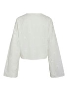 NMASHLEY L/S TIE V-NECK SHIRT WVN