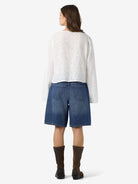 NMASHLEY L/S TIE V-NECK SHIRT WVN
