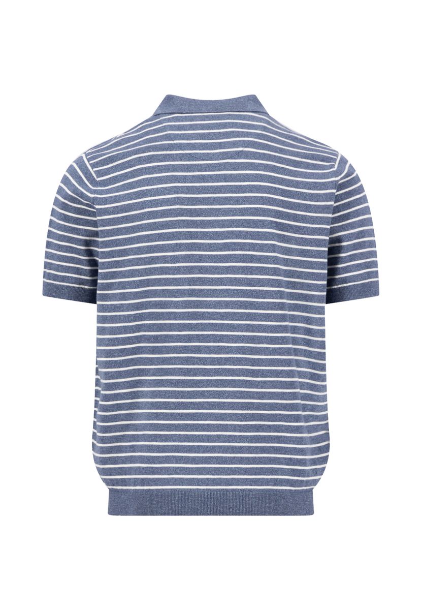 Polo, striped, Cotton Linen