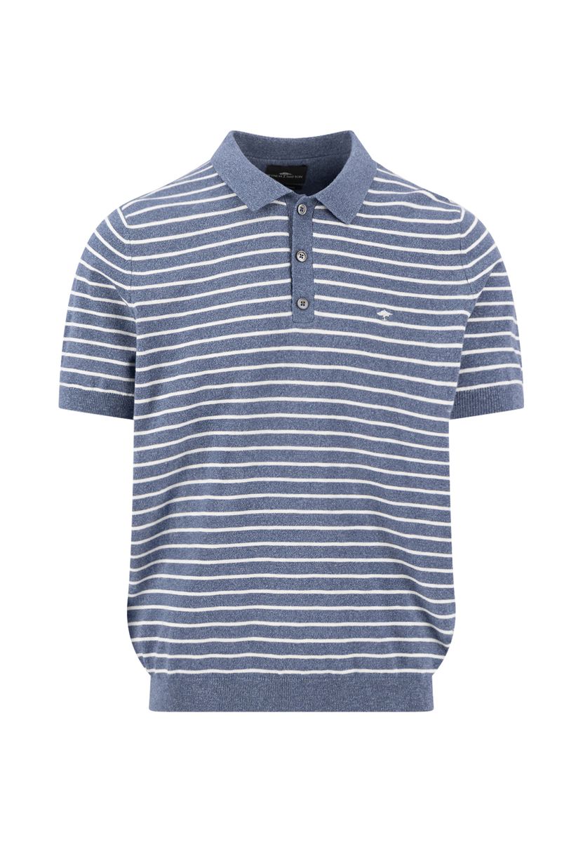 Polo, striped, Cotton Linen