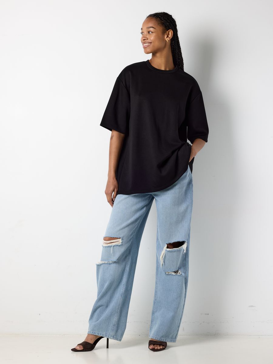 NMTARA S/S OVERSIZE BOW T-SHIRT