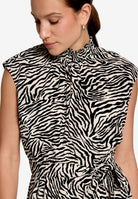 Midikleid  mit Zebraprint