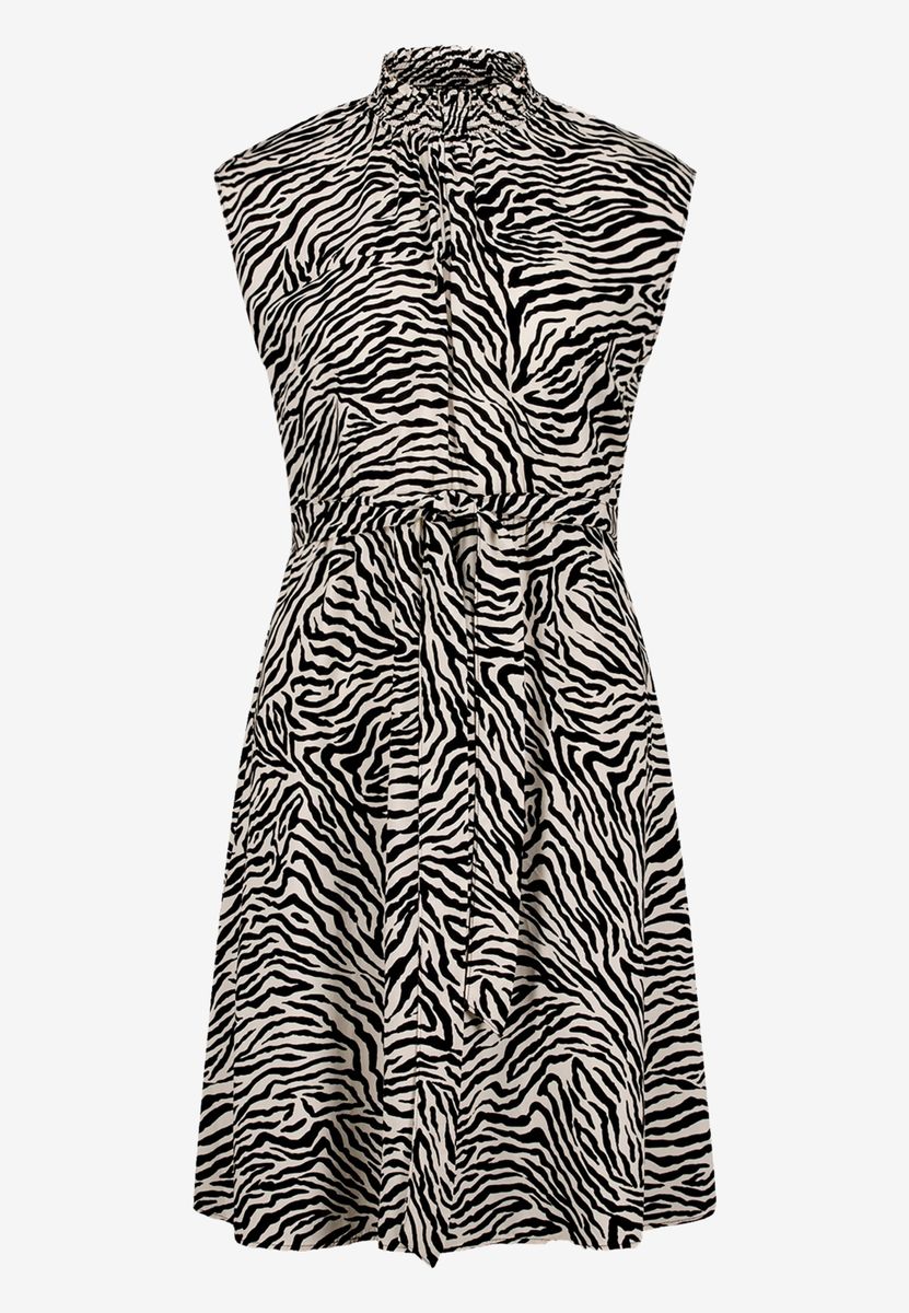 Midikleid  mit Zebraprint