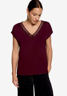 T-Shirt  mit Spitze