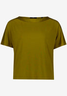 T-Shirt  mit U-Boot Ausschnitt