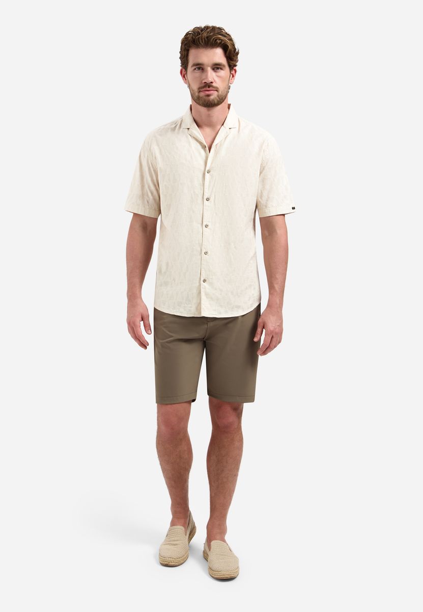 Shirt Short Sleeve Jacquard