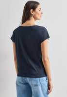 Dropped Shoulder Shirt mit Rundhals