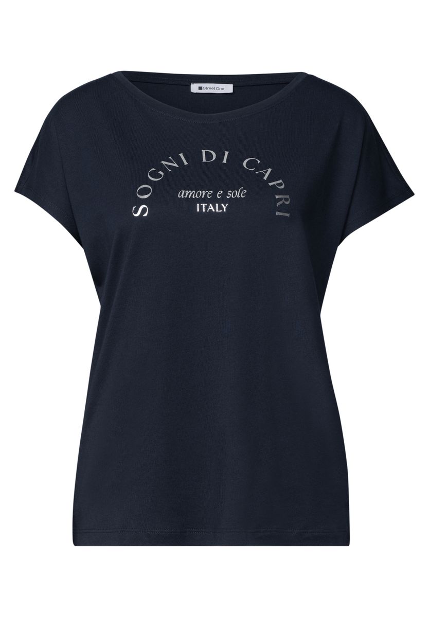 Dropped Shoulder Shirt mit Rundhals
